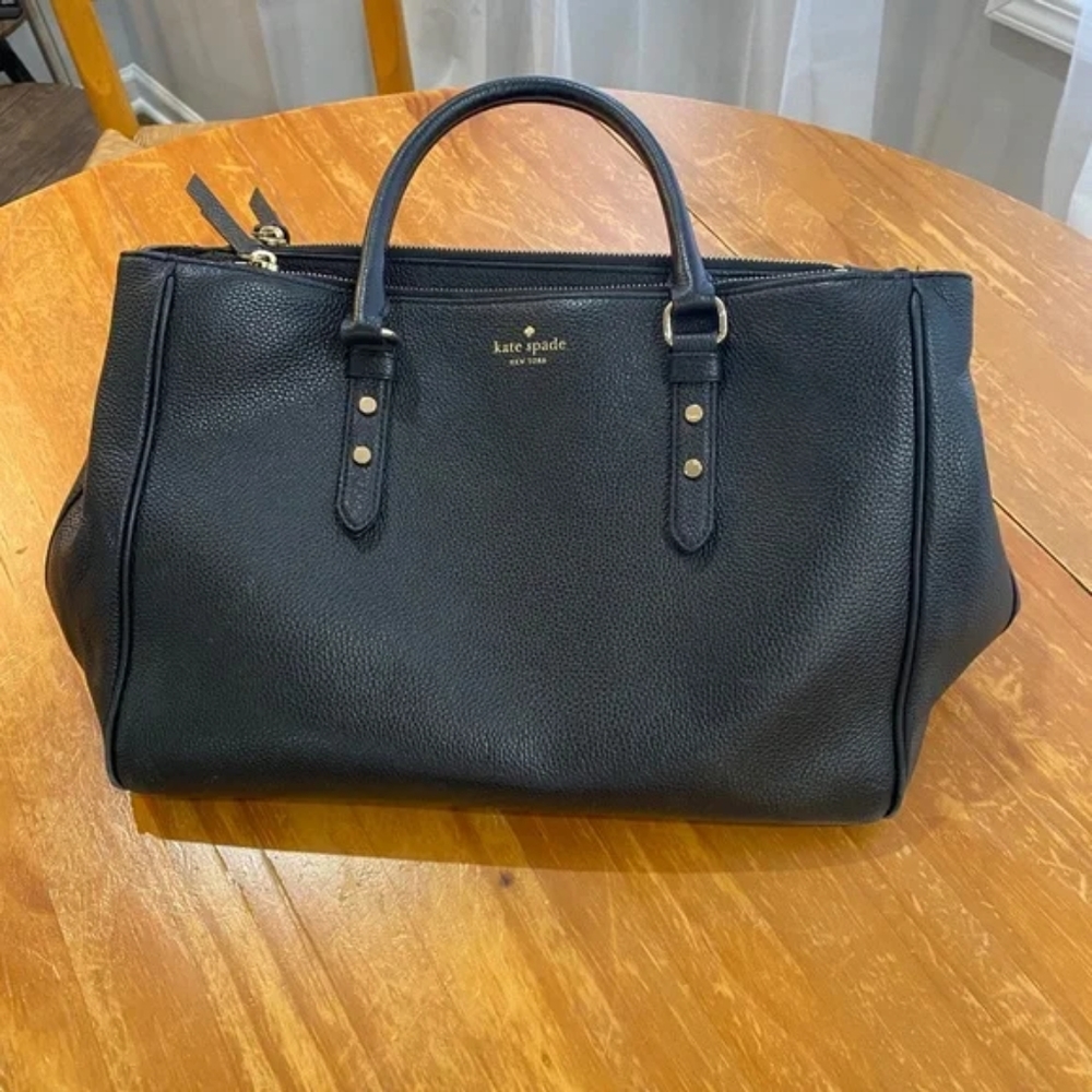 large black kate spade tote
